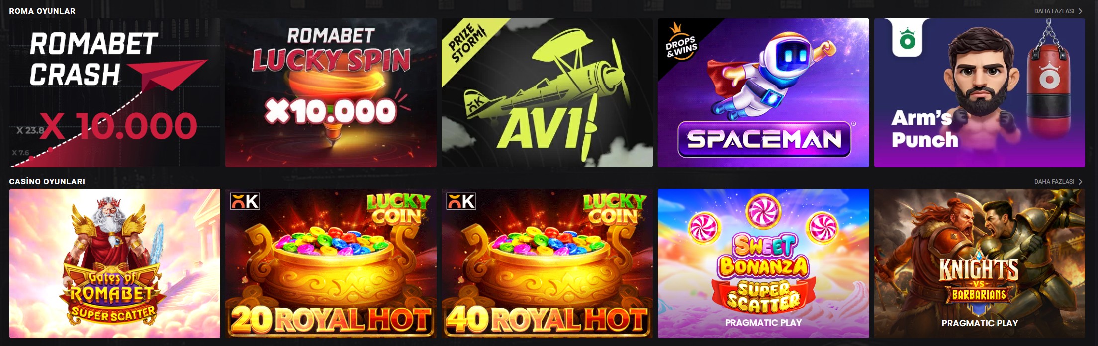Romabet Canlı Casino Masaları